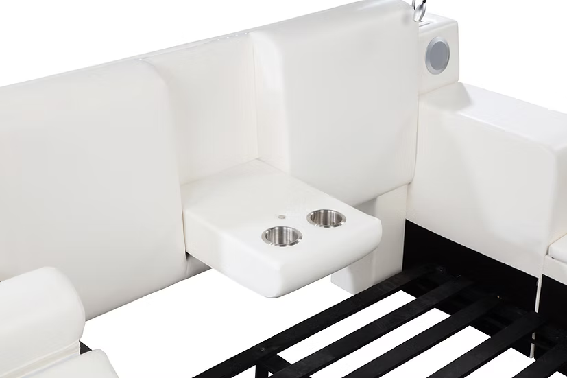 B420 Apollo White Queen Storage Bed