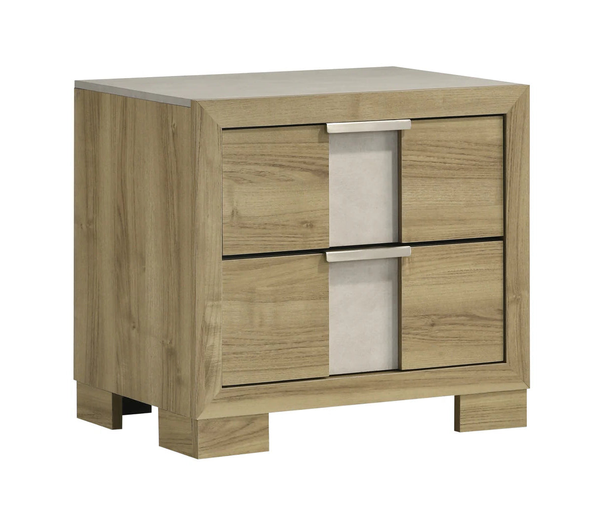 5pcs Rangley Natural Wood Finish Bedroom Set
