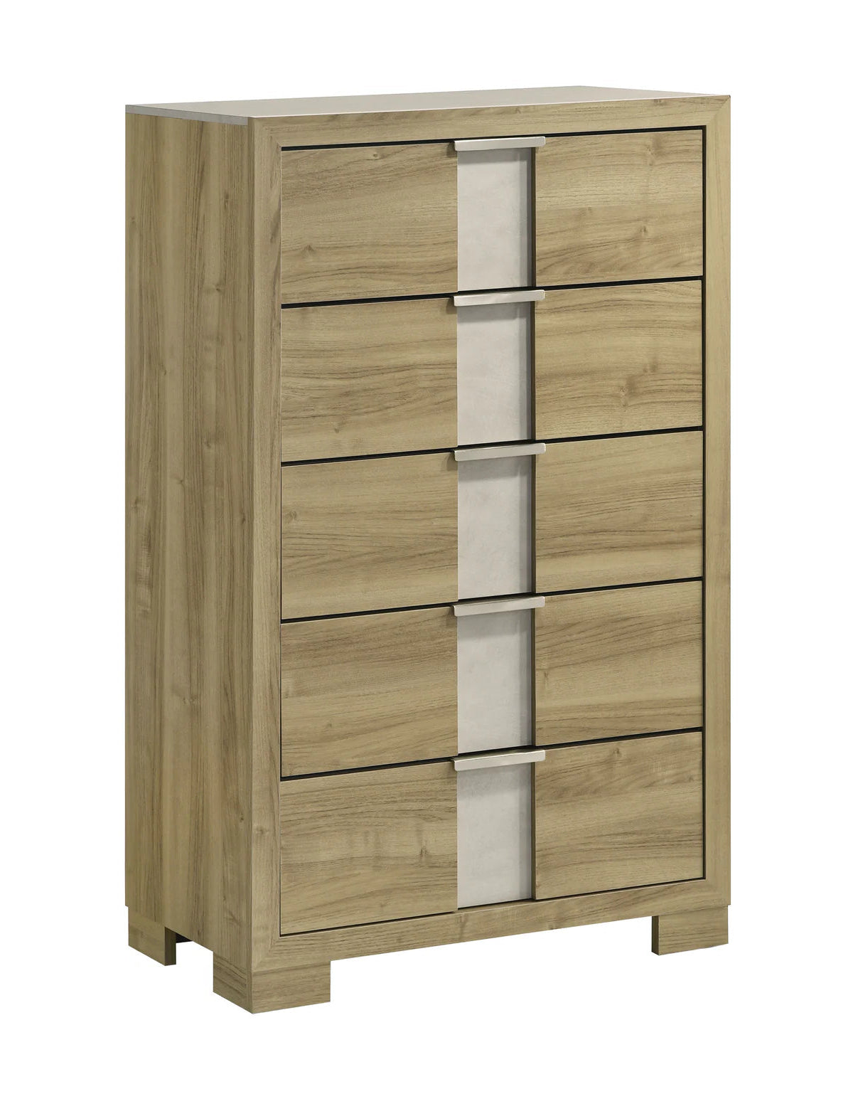 5pcs Rangley Natural Wood Finish Bedroom Set