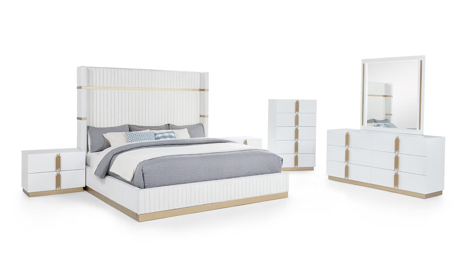 B7551 Evon White Bedroom Set
