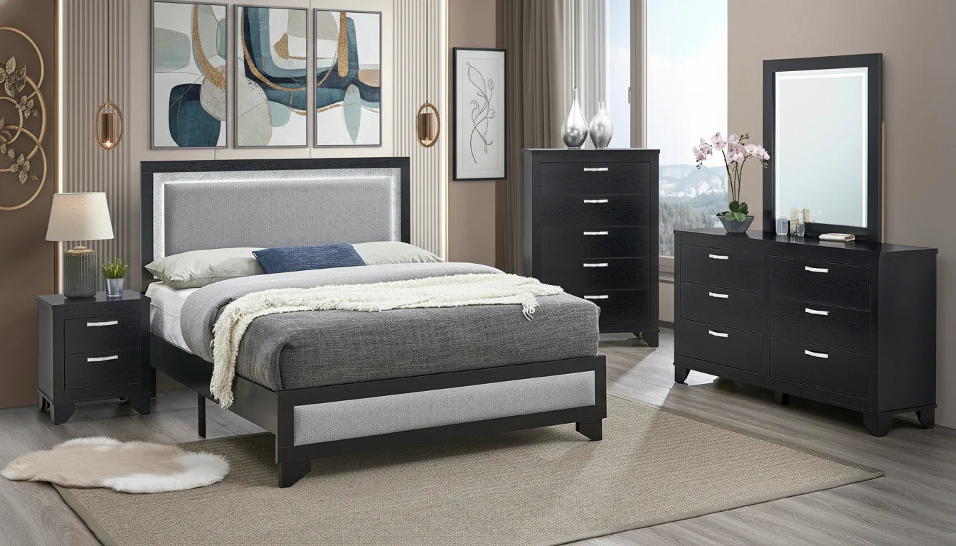 5pcs or 4pcs B8125 Jaylyn Bedroom Set