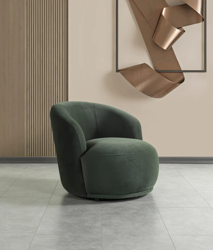 Bonita Green Velvet Accent Chair