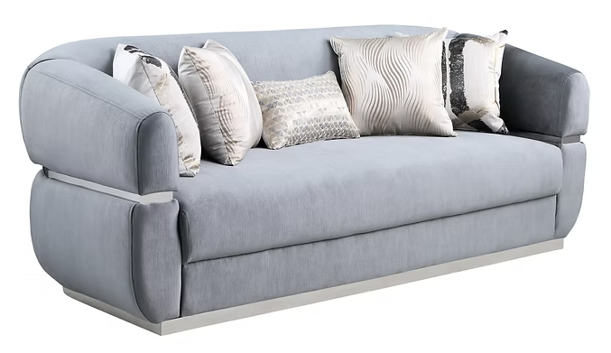 3pcs or 2pcs S3500 Carmela Grey Sofa, Loveseat & Chair