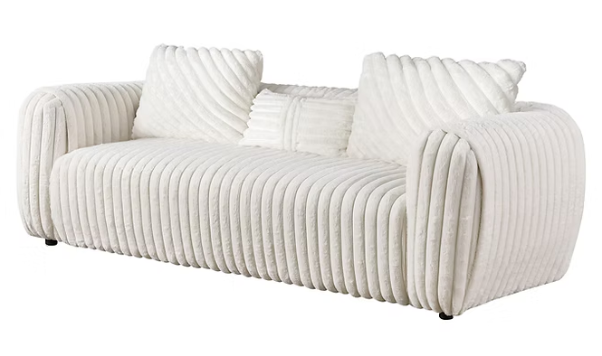 3pcs or 2pcs S8809 Eli White Sofa, Loveseat & Chair