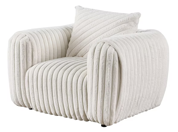 3pcs or 2pcs S8809 Eli White Sofa, Loveseat & Chair