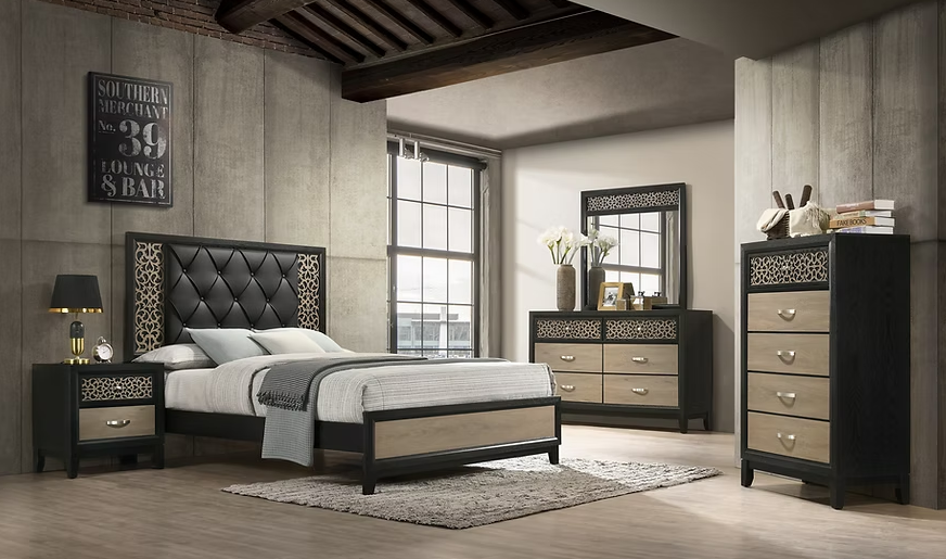 B2300 Paro Black Bedroom Set