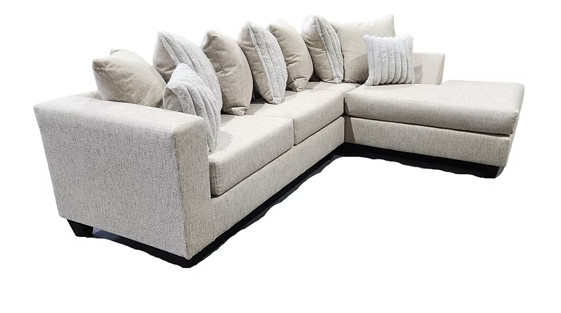 S325 Kora Grey Fabric Sectional