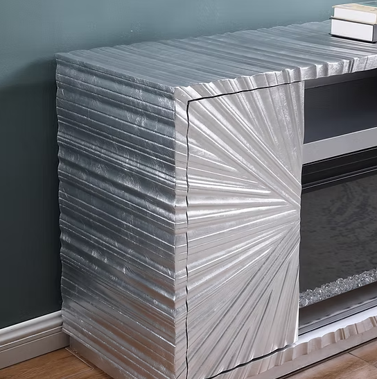 A-F06 Selene Silver Leaf Fireplace