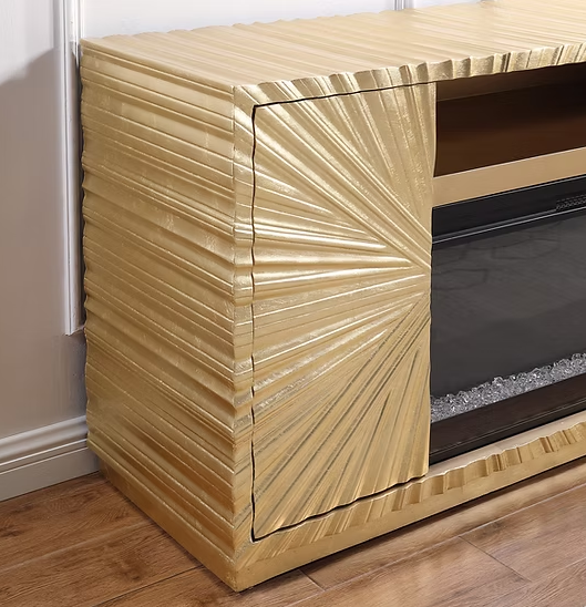 A-F05 Helios Gold Leaf Fireplace