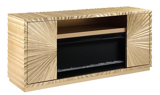A-F05 Helios Gold Leaf Fireplace