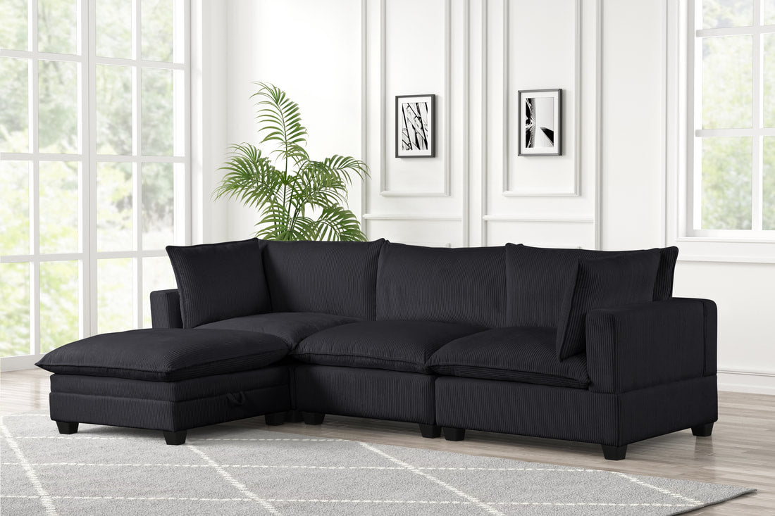Cloud10 Black Modular Sectional