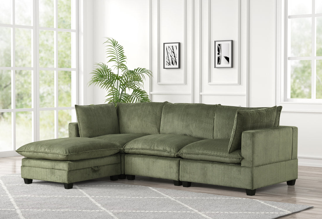 Cloud11 Modular Olive Sectional