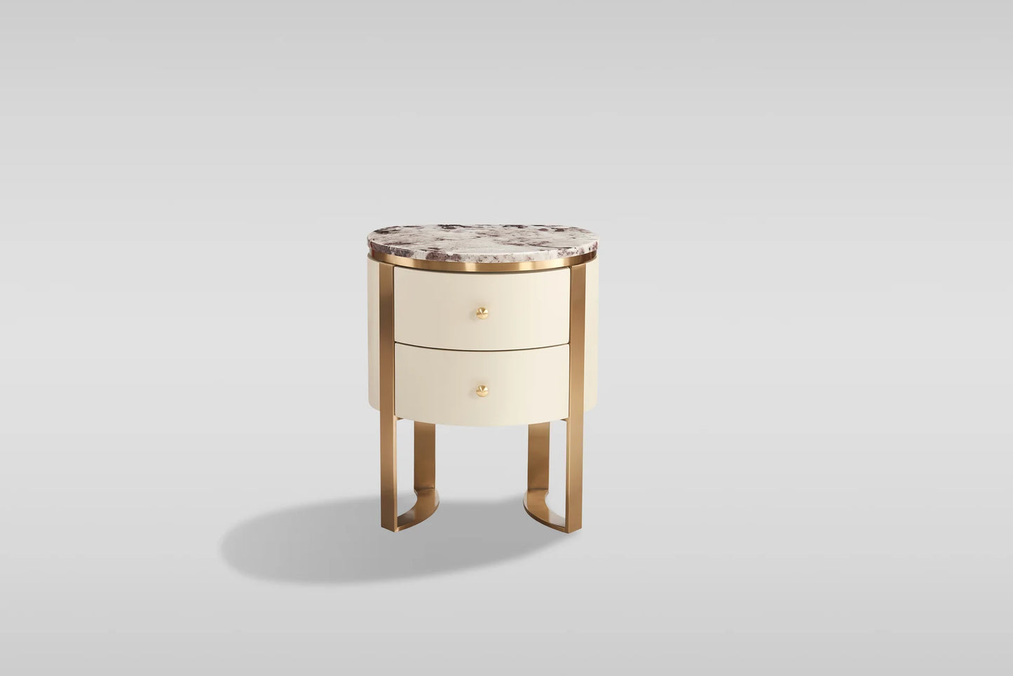 Cream & Gold Cornina Dresser and Mirror