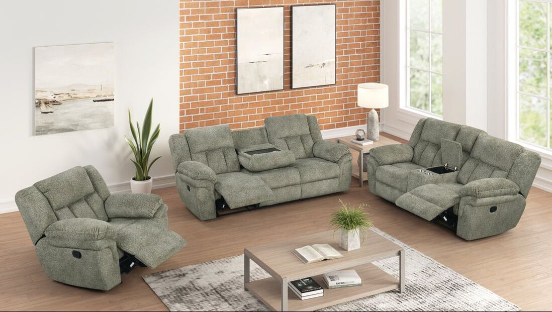 Dallas Brown - 3PC Reclining Sofa Set