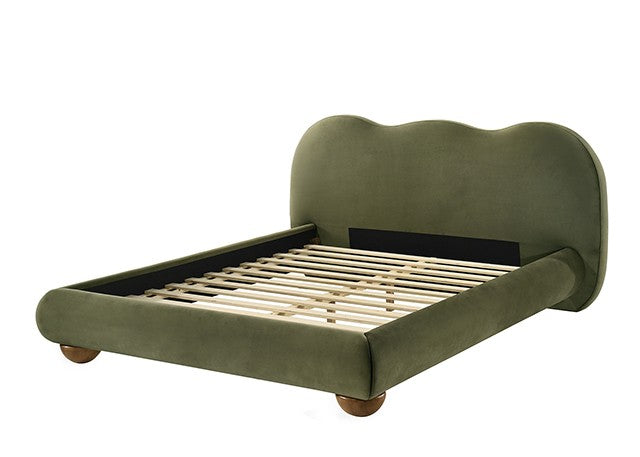 FM72005GR Finamore Olive Green Bed Frame