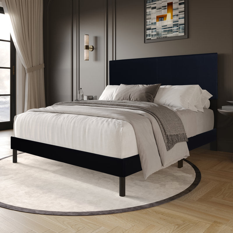 HH100 Black Platform Bed