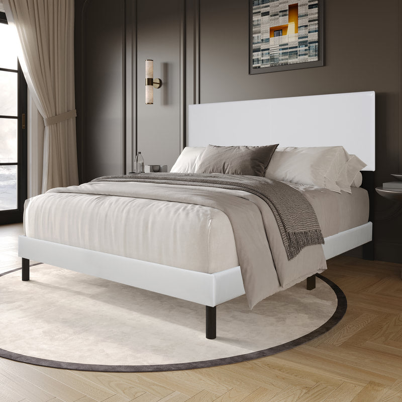 HH120 Ivory Platform Bed