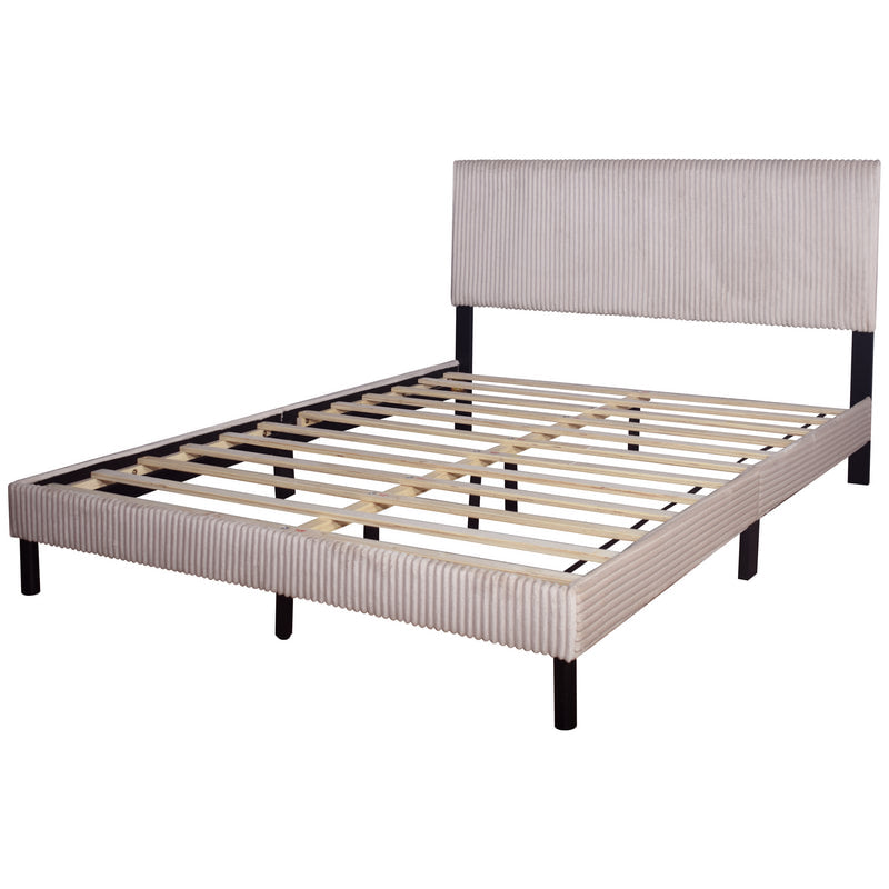 HH160 Beige Platform Bed