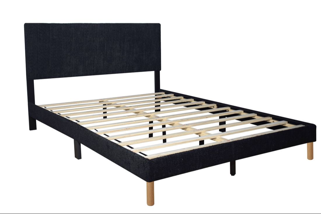 HH205 Black Platform Bed
