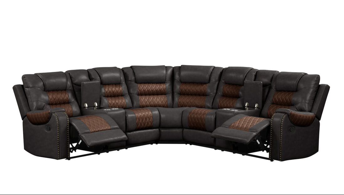 Jordon3 Brown Reclining Sectio