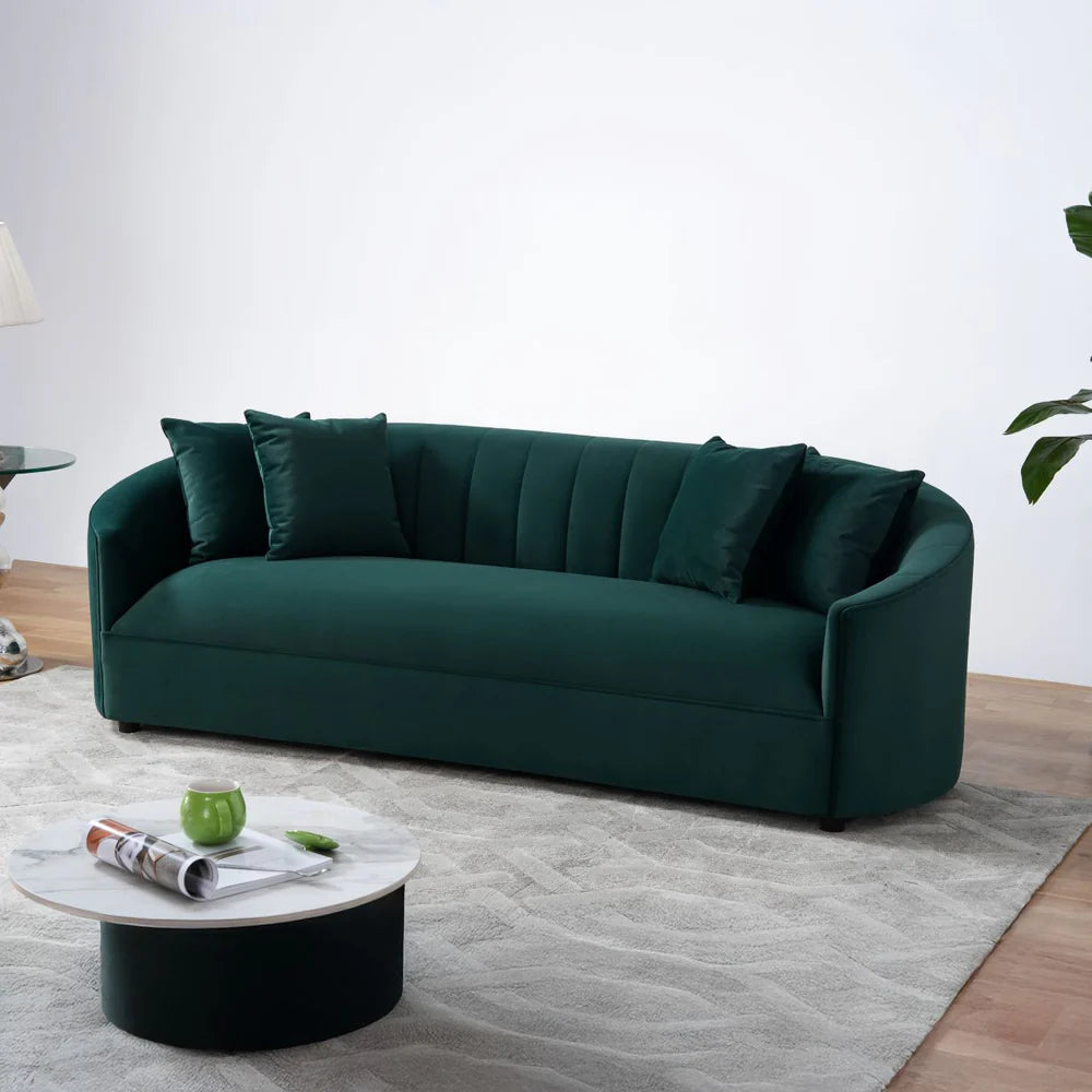 Kyle Green Velvet Sofa