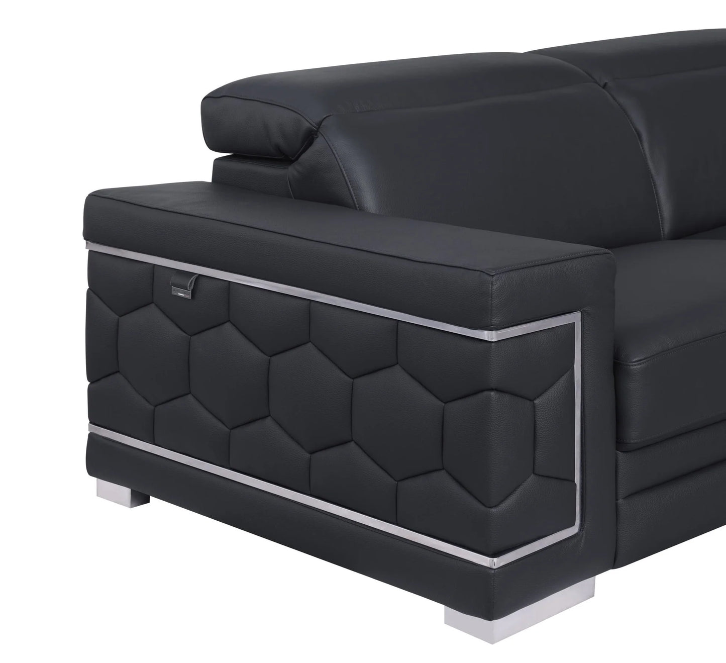 MI-1255 Favo 4pcs Black Oversized Sectional