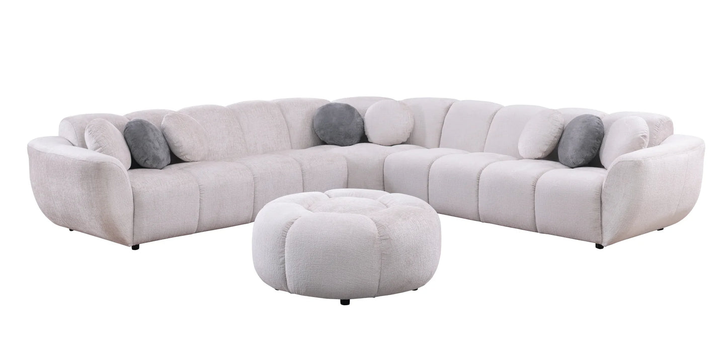 MI-3001 Rose Beige Sectional