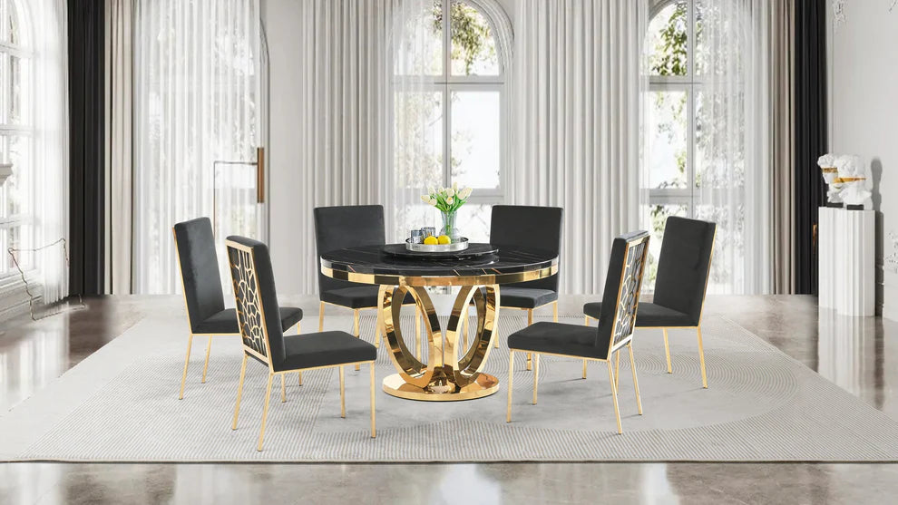 D615 Maxi Table Black/Gold