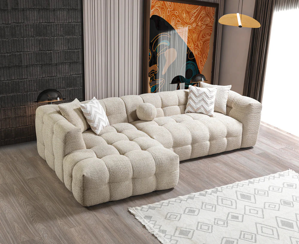 Ivy Sand Boucle LAF Sectional