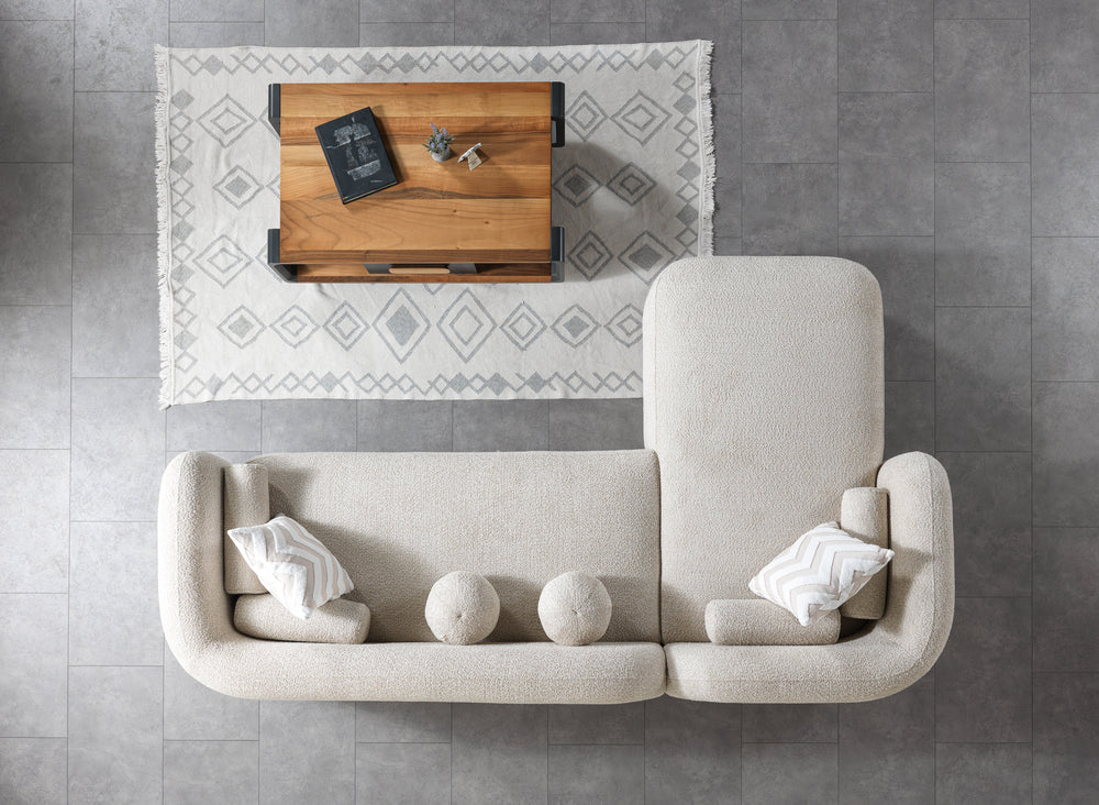 Liva Sand Boucle LAF Sectional