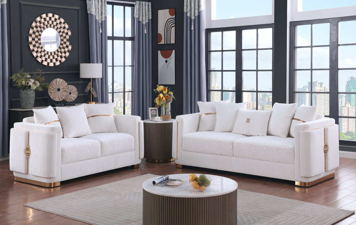 S1001 Capri (White) - 2pcs