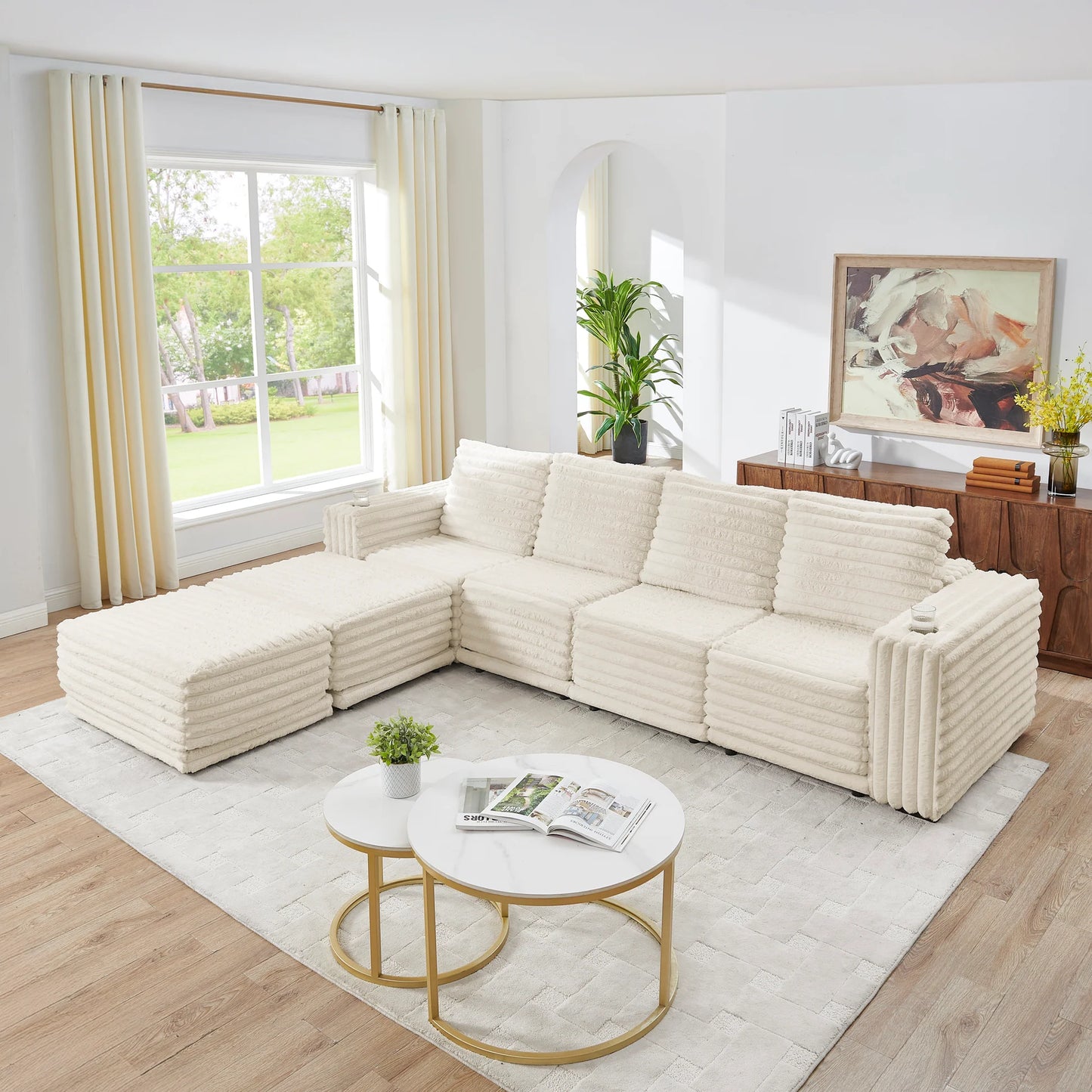 S101 Nuve Cream Sectional