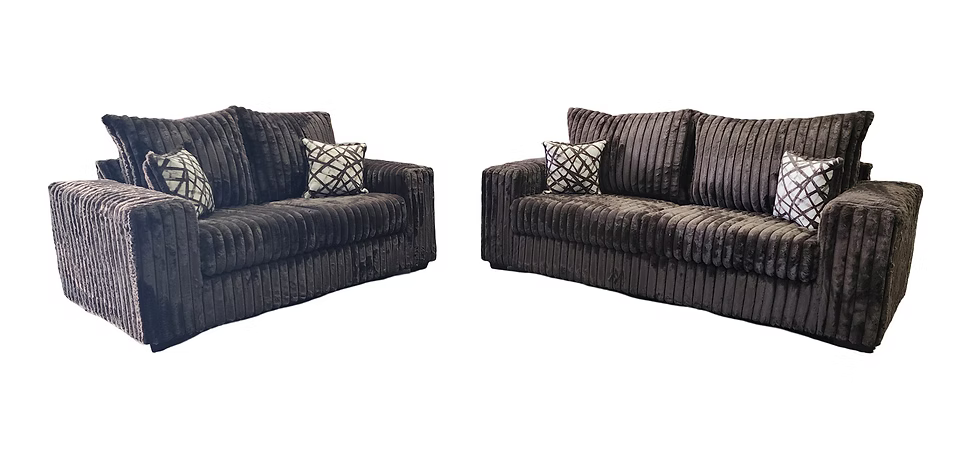 S320 Texan Brown Oversized Sofa Loveseat & Chair