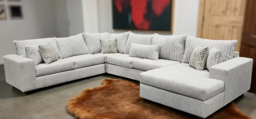 S321 Cali Greyish Beige Oversized Sectional