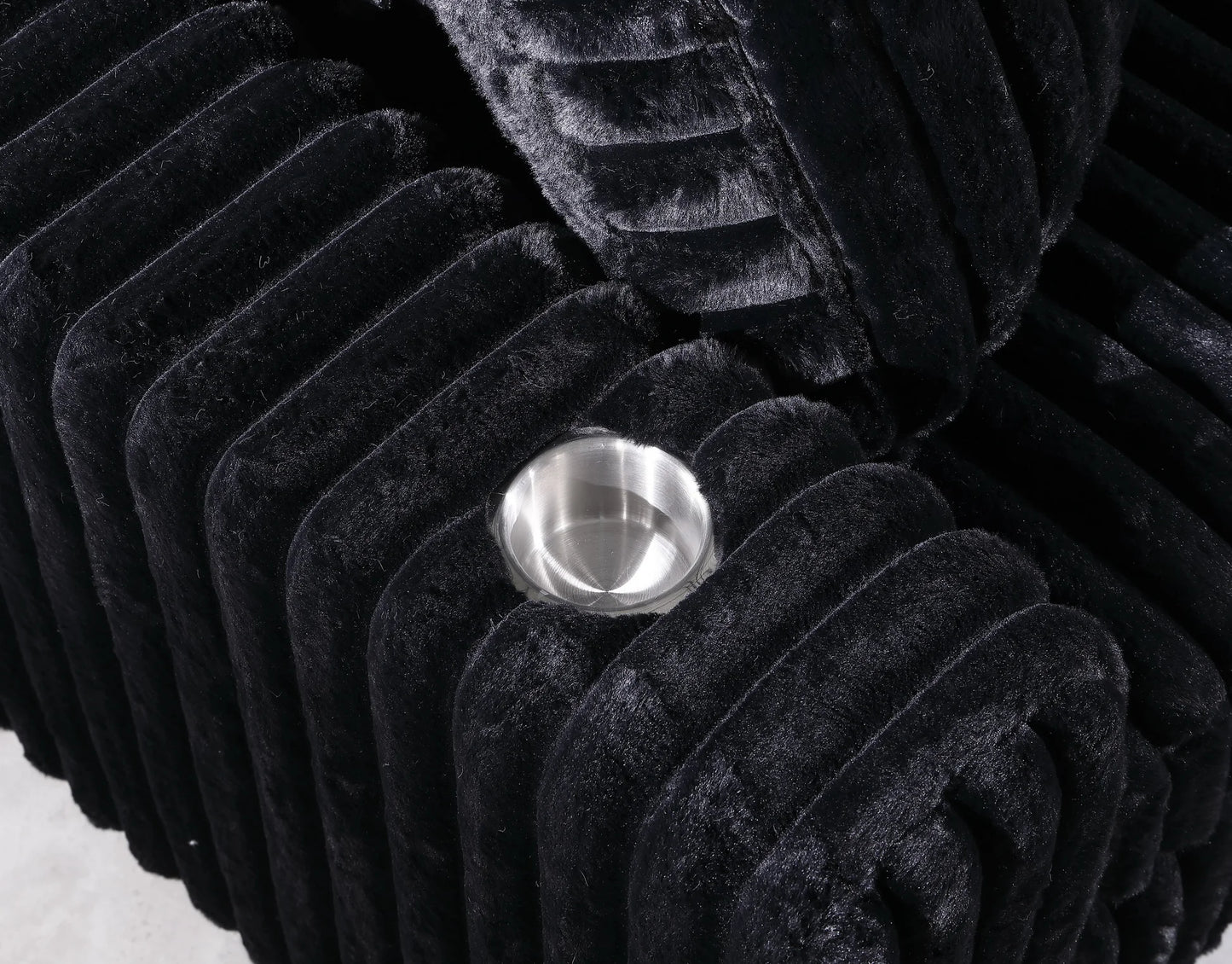 S329 Snuggle Station Black Oversized Sectional