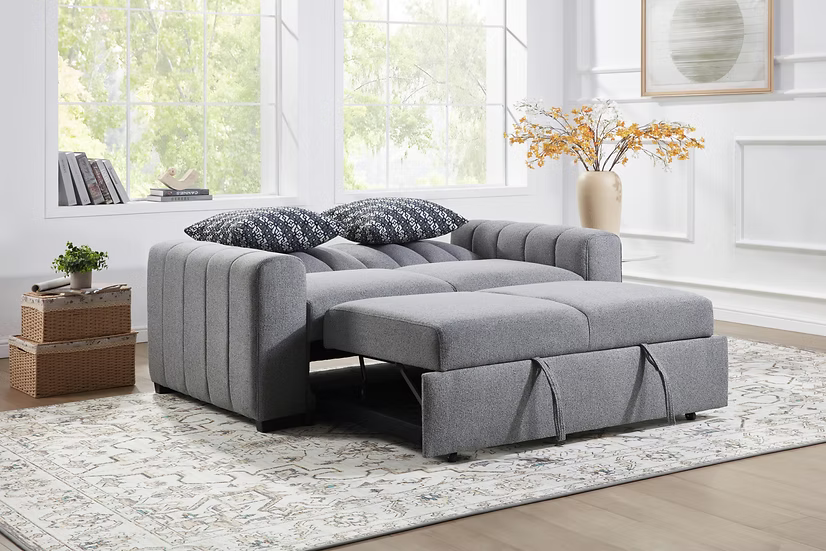 S351 Zaira Grey Sofa & Loveseat Set