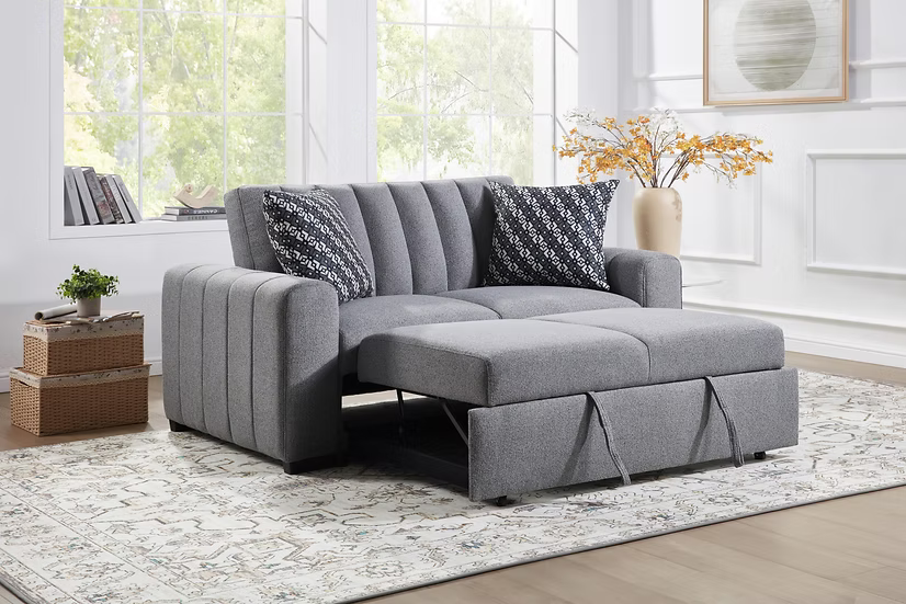 S351 Zaira Grey Sofa & Loveseat Set