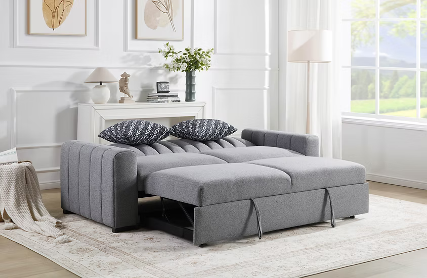 S351 Zaira Grey Sofa & Loveseat Set