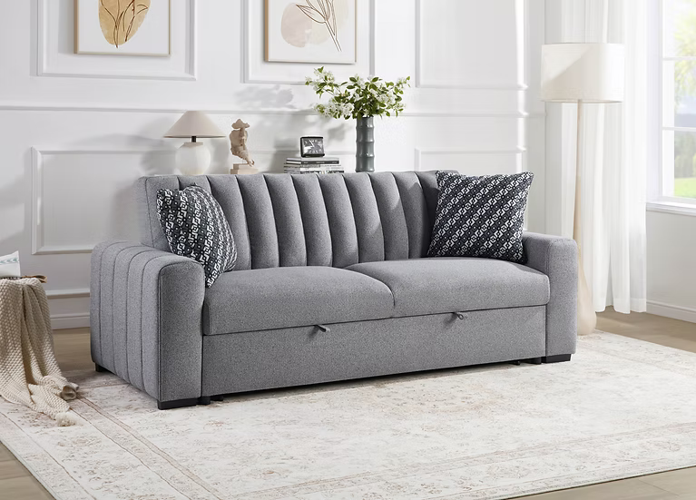 S351 Zaira Grey Sofa & Loveseat Set