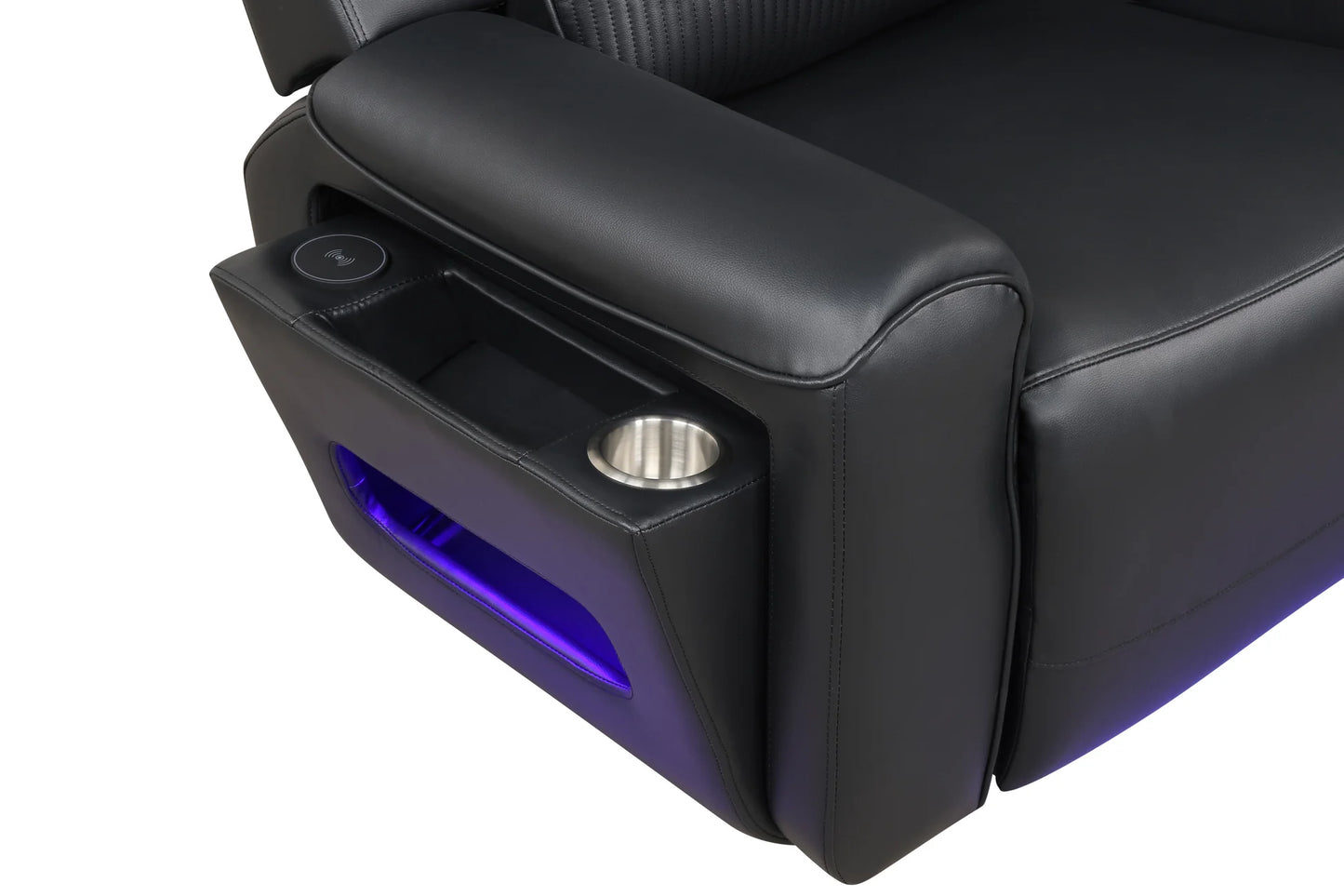 S3550 Galaxy Power Black Sectional