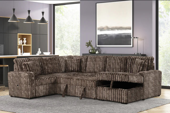 S3675 Raha Brown Sectional