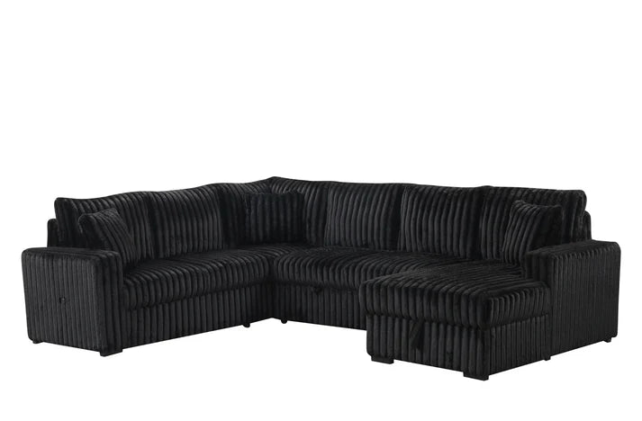 S3675 Raha II Black Sectional