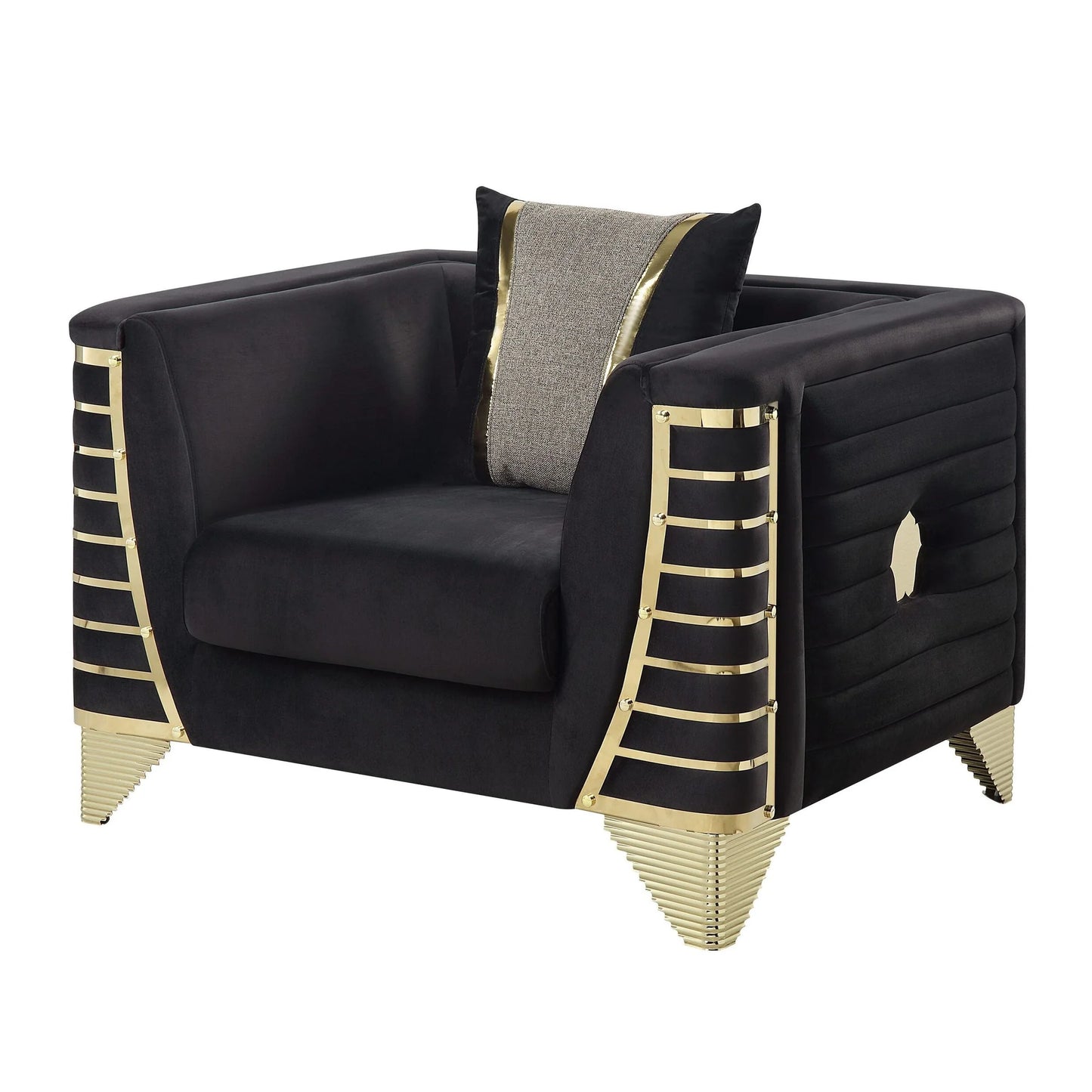 S4010 Donovan Black Sofa & Loveseat