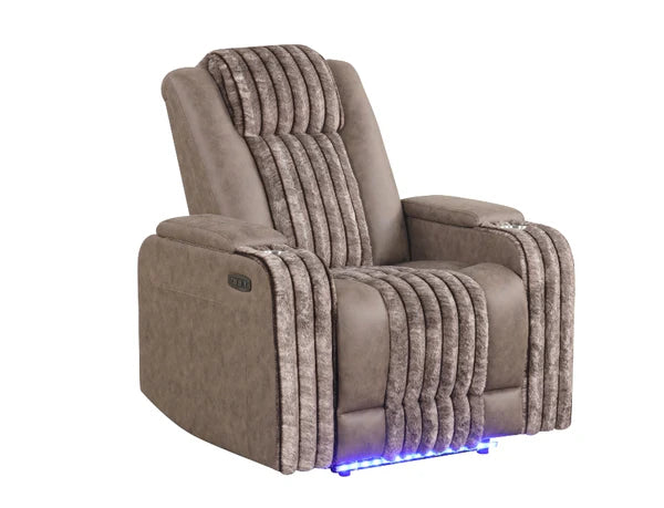 S4225 Lita Brown Power Reclining Sofa