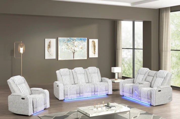 S4225 Lita Grey Power Reclining Set