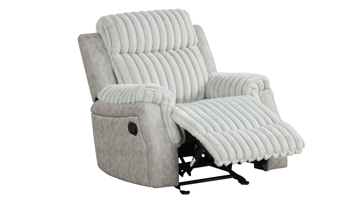 S4230 Willow Grey Reclining Sofa Set