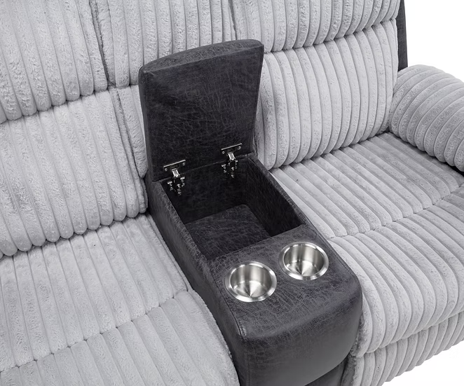 3pcs or 2 pcs S6050 Lexy Grey Reclining Sofa Set