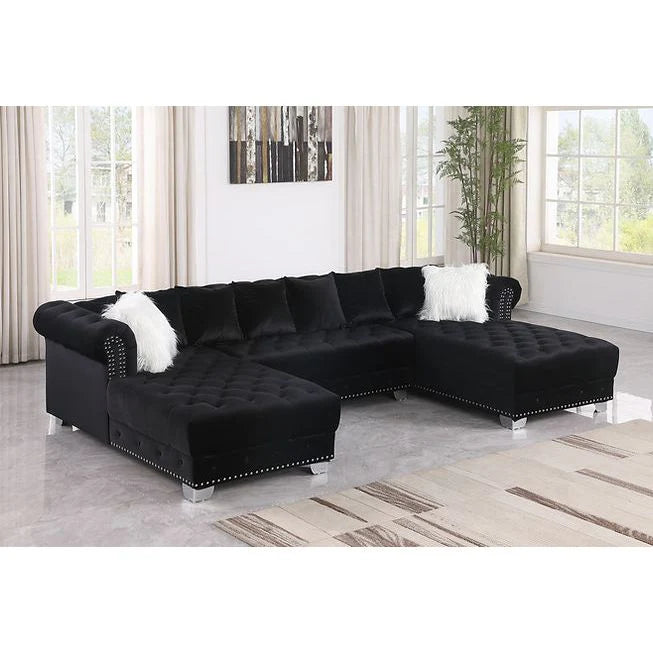 S6350 Jordan Black Sectional