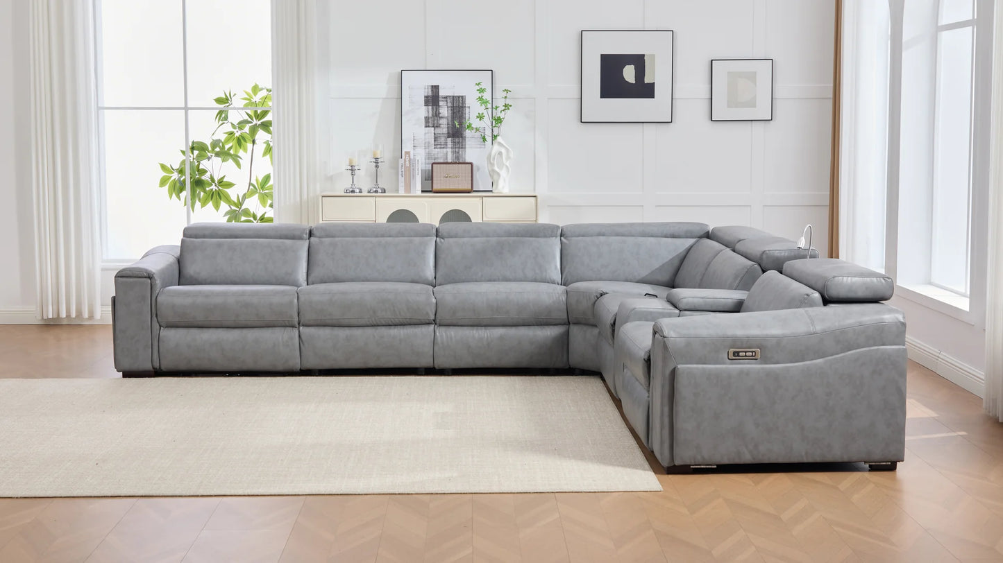 S681 Divani Power Grey Sectional