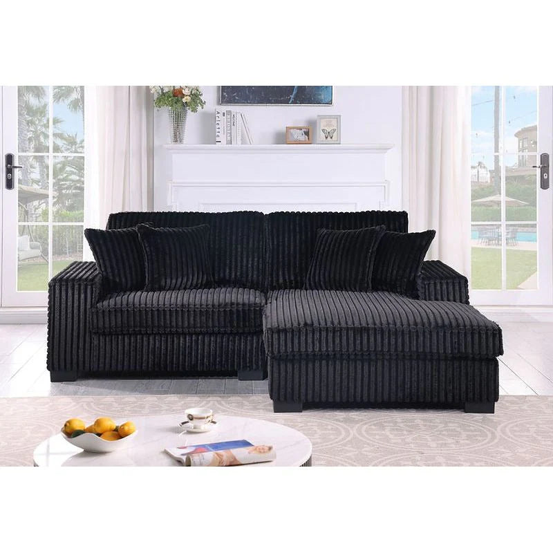 S860 Comfy II Black 2pcs Sectional